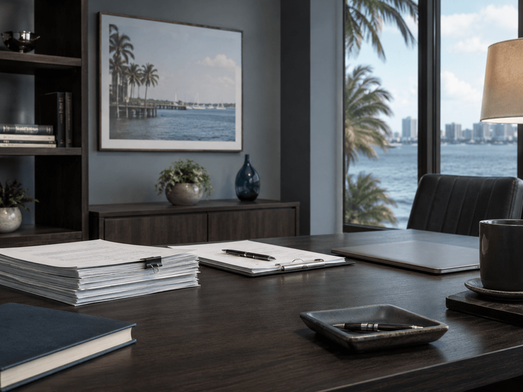 St. Petersburg uncontested divorce documents and marital settlement agreement workspace